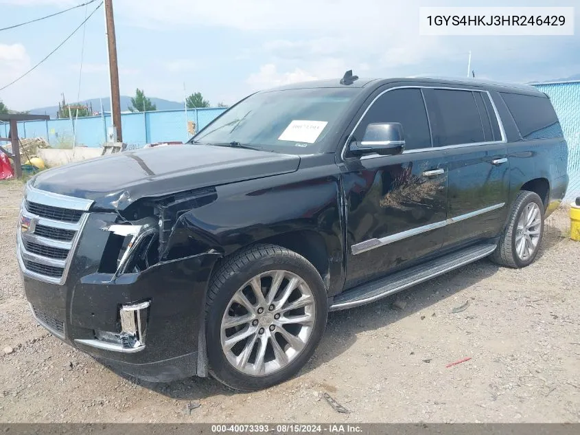 2017 Cadillac Escalade Esv Luxury VIN: 1GYS4HKJ3HR246429 Lot: 40073393