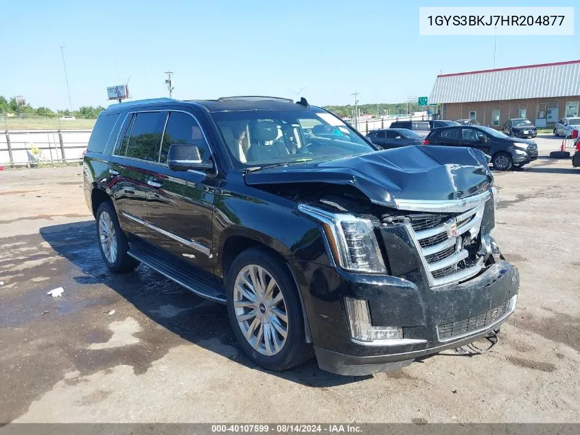 2017 Cadillac Escalade Luxury VIN: 1GYS3BKJ7HR204877 Lot: 40107599