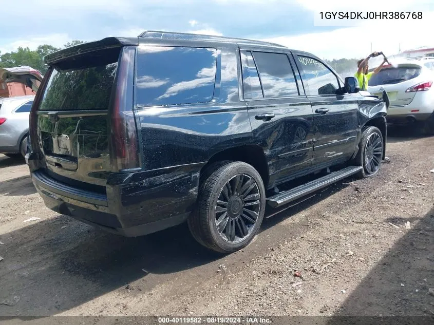 2017 Cadillac Escalade Platinum VIN: 1GYS4DKJ0HR386768 Lot: 40119582