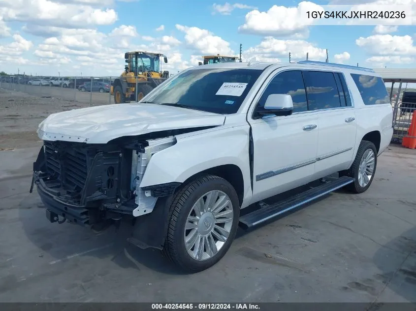 1GYS4KKJXHR240236 2017 Cadillac Escalade Esv Platinum