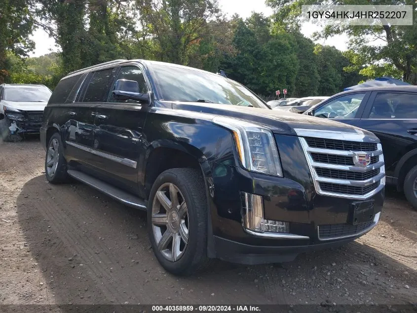 1GYS4HKJ4HR252207 2017 Cadillac Escalade Esv Luxury