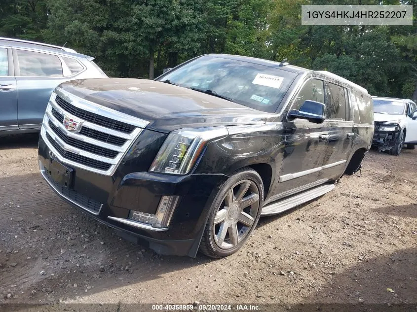 2017 Cadillac Escalade Esv Luxury VIN: 1GYS4HKJ4HR252207 Lot: 40358959