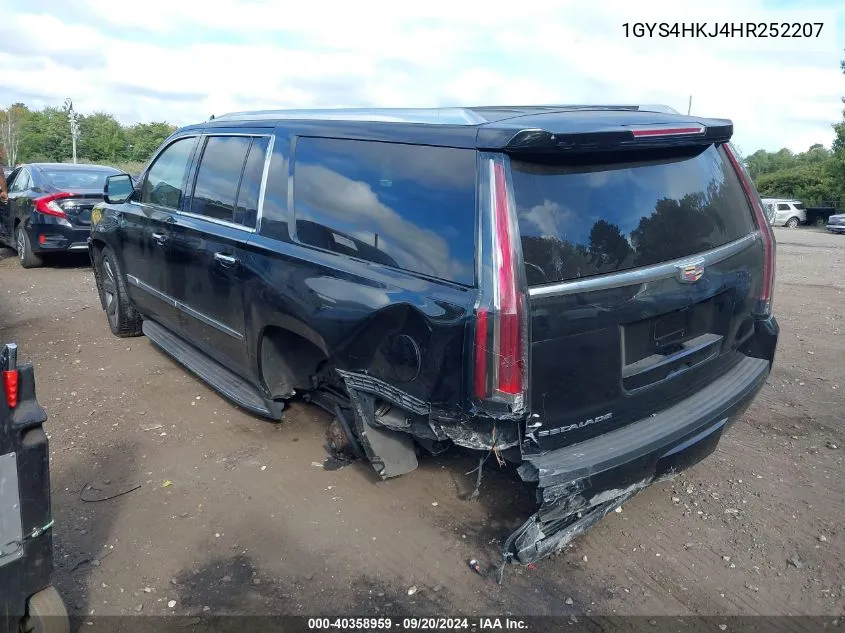 1GYS4HKJ4HR252207 2017 Cadillac Escalade Esv Luxury