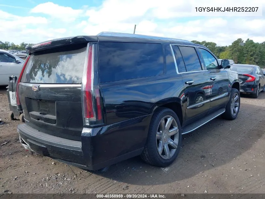 1GYS4HKJ4HR252207 2017 Cadillac Escalade Esv Luxury