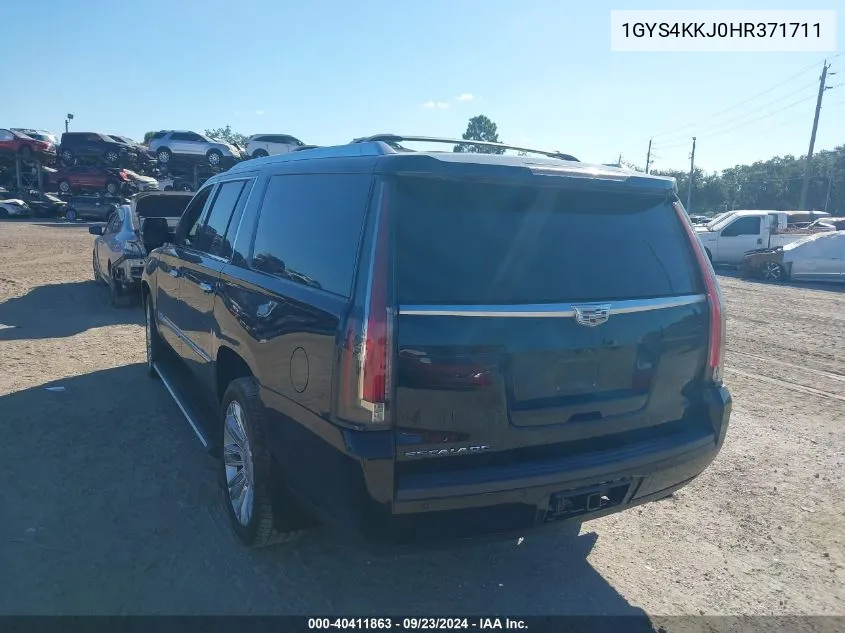 1GYS4KKJ0HR371711 2017 Cadillac Escalade Esv Platinum