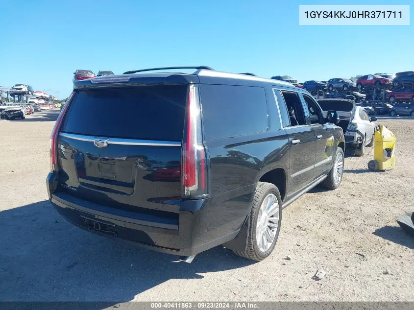 1GYS4KKJ0HR371711 2017 Cadillac Escalade Esv Platinum