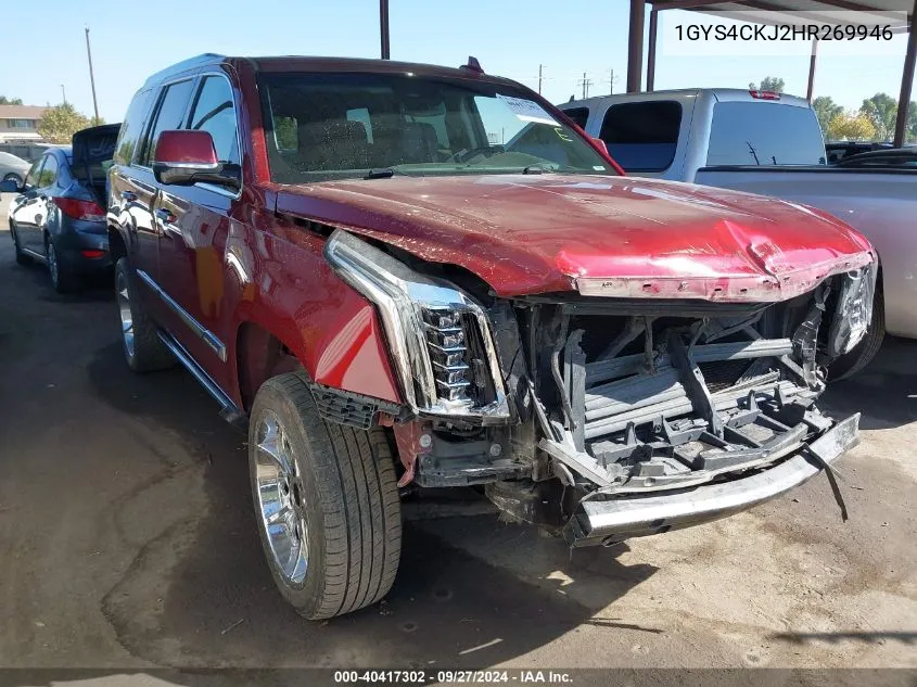 2017 Cadillac Escalade Premium Luxury VIN: 1GYS4CKJ2HR269946 Lot: 40417302