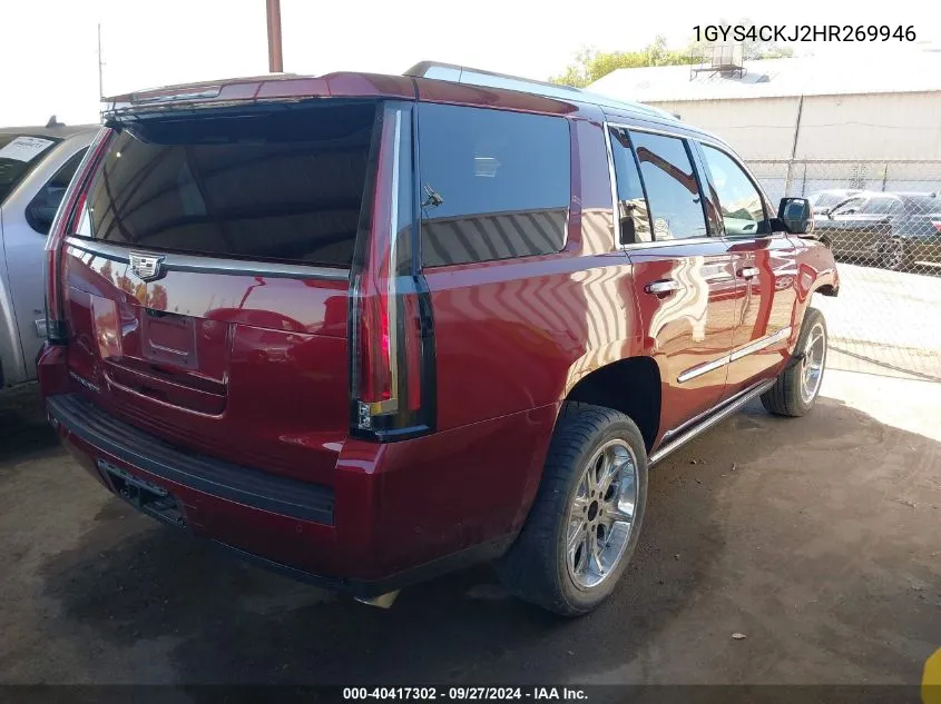 1GYS4CKJ2HR269946 2017 Cadillac Escalade Premium Luxury