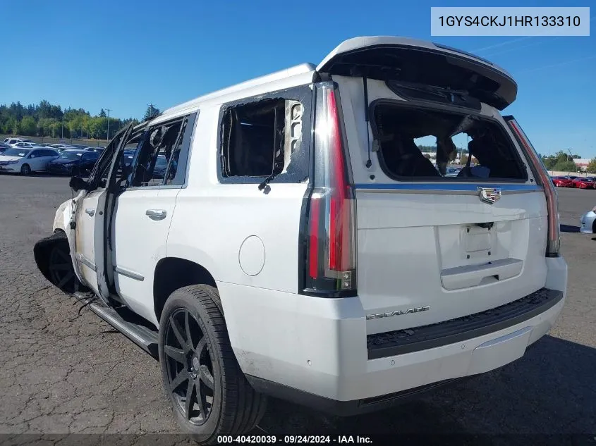 1GYS4CKJ1HR133310 2017 Cadillac Escalade Premium Luxury