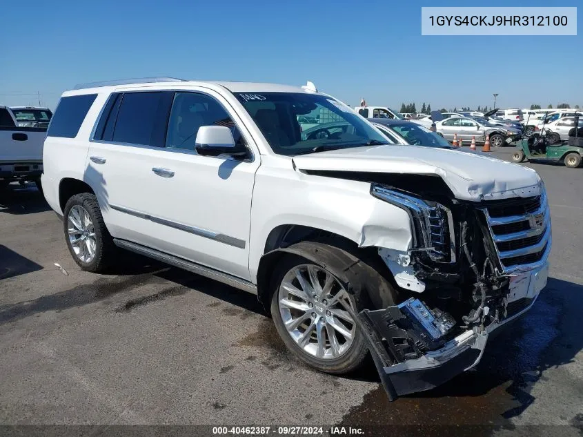 2017 Cadillac Escalade Premium Luxury VIN: 1GYS4CKJ9HR312100 Lot: 40462387