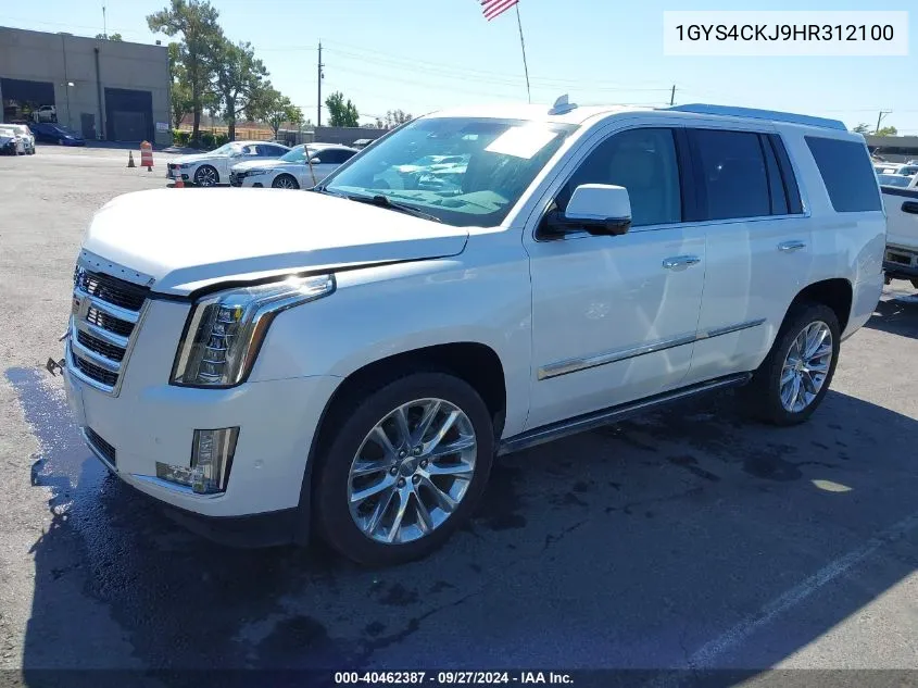 2017 Cadillac Escalade Premium Luxury VIN: 1GYS4CKJ9HR312100 Lot: 40462387