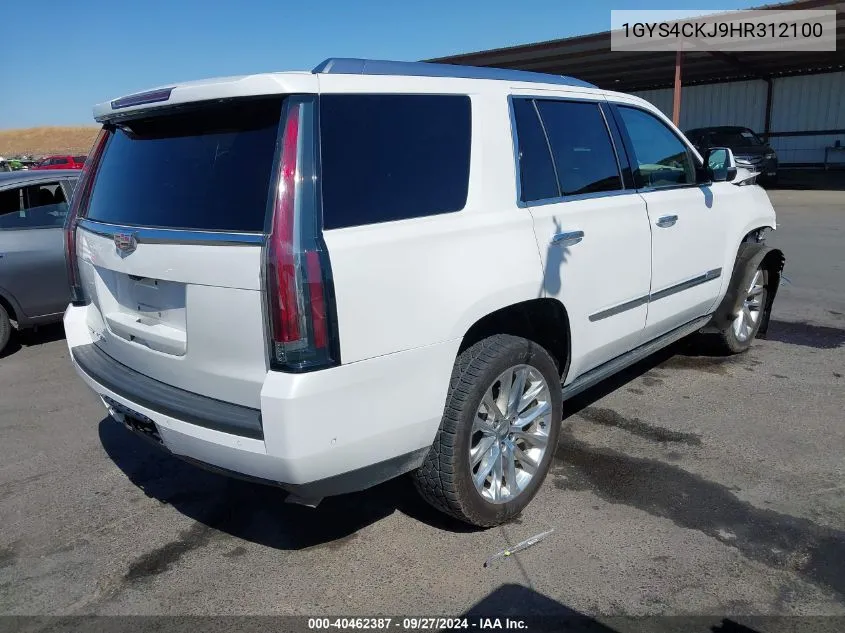 1GYS4CKJ9HR312100 2017 Cadillac Escalade Premium Luxury