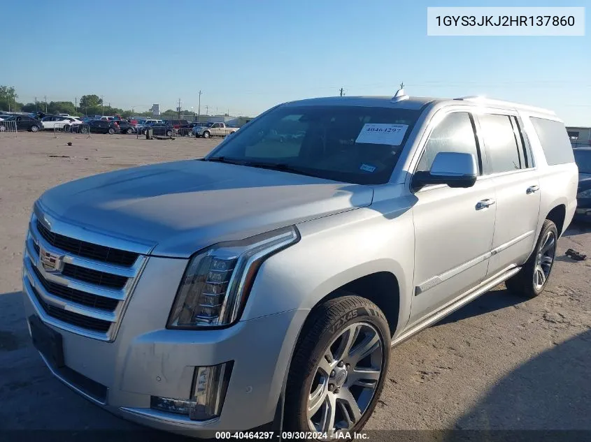 1GYS3JKJ2HR137860 2017 Cadillac Escalade Esv Esv Premium Luxury