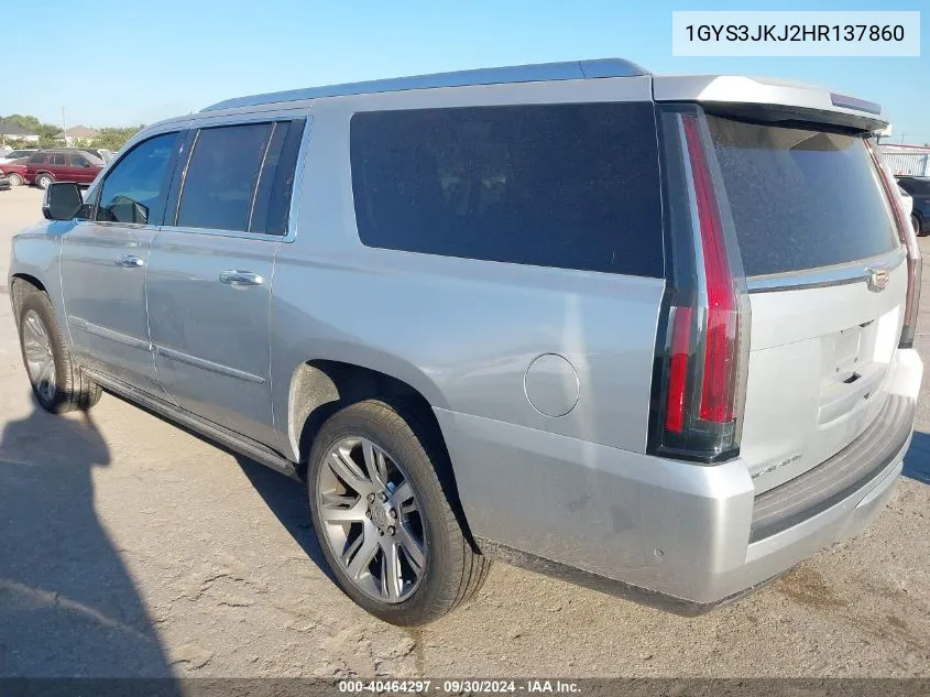 1GYS3JKJ2HR137860 2017 Cadillac Escalade Esv Esv Premium Luxury