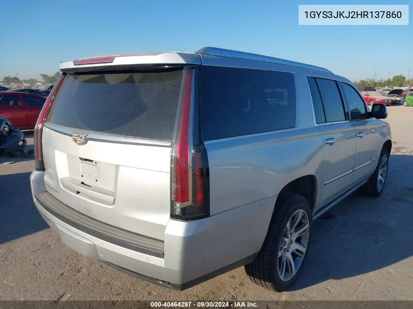 1GYS3JKJ2HR137860 2017 Cadillac Escalade Esv Esv Premium Luxury