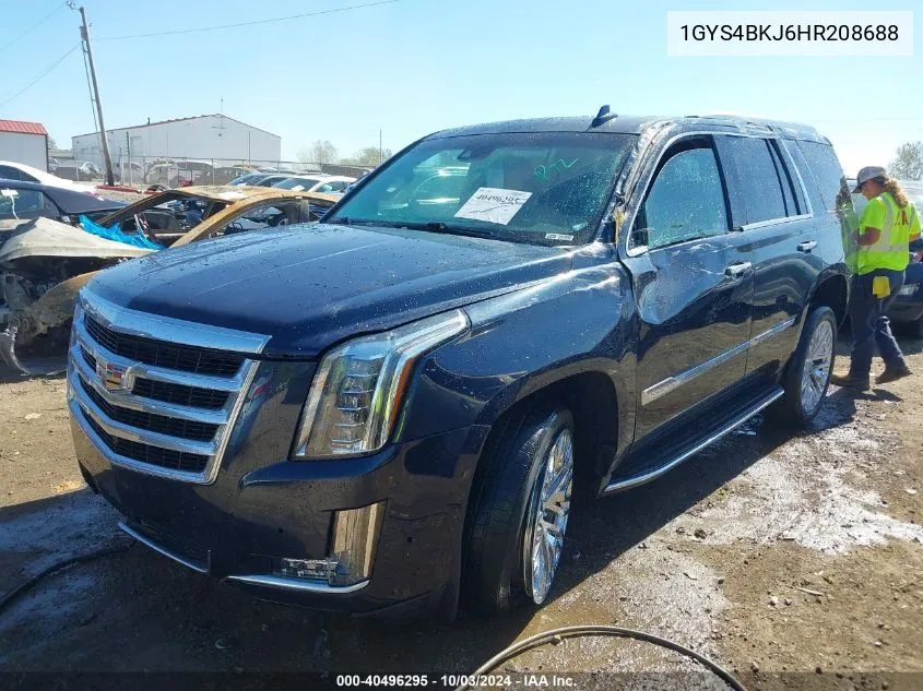 2017 Cadillac Escalade Luxury VIN: 1GYS4BKJ6HR208688 Lot: 40496295