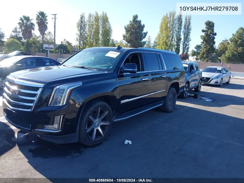 2017 Cadillac Escalade Esv Luxury VIN: 1GYS4HKJ7HR279708 Lot: 40560604