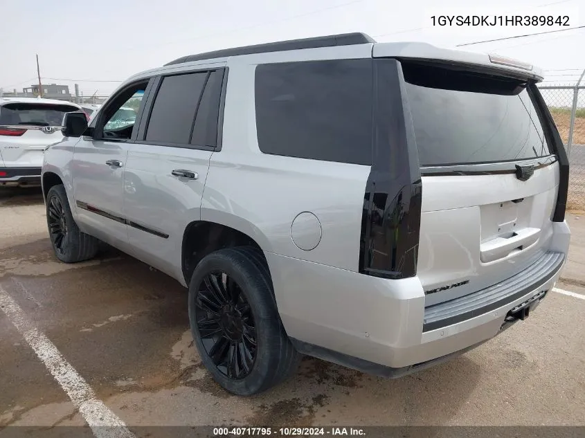 1GYS4DKJ1HR389842 2017 Cadillac Escalade Platinum