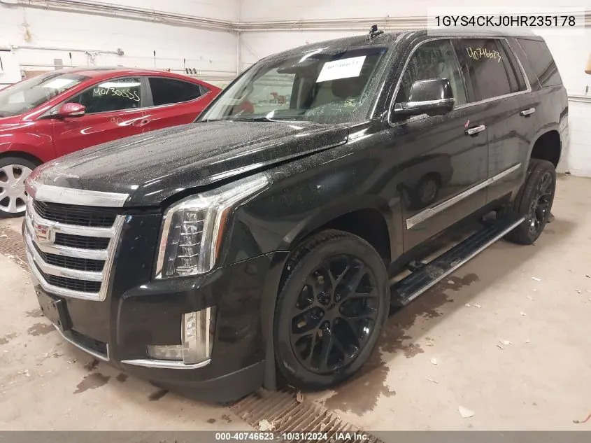 2017 Cadillac Escalade Premium Luxury VIN: 1GYS4CKJ0HR235178 Lot: 40746623