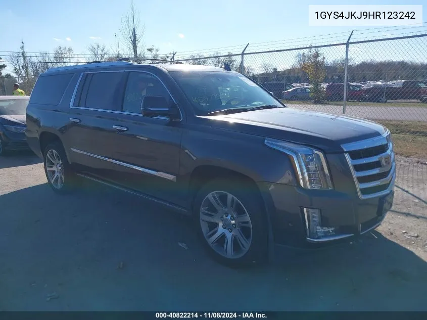 2017 Cadillac Escalade Esv Premium Luxury VIN: 1GYS4JKJ9HR123242 Lot: 40822214