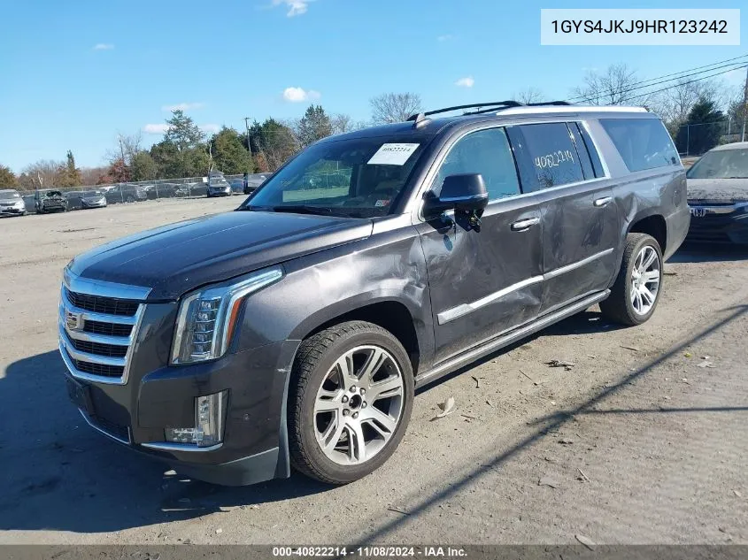 2017 Cadillac Escalade Esv Premium Luxury VIN: 1GYS4JKJ9HR123242 Lot: 40822214