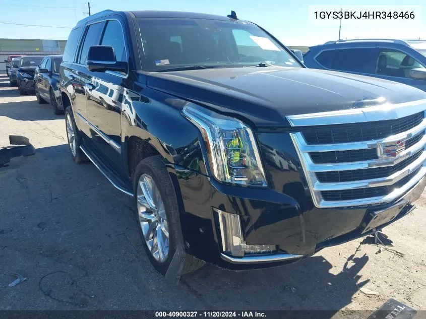 2017 Cadillac Escalade Luxury VIN: 1GYS3BKJ4HR348466 Lot: 40900327