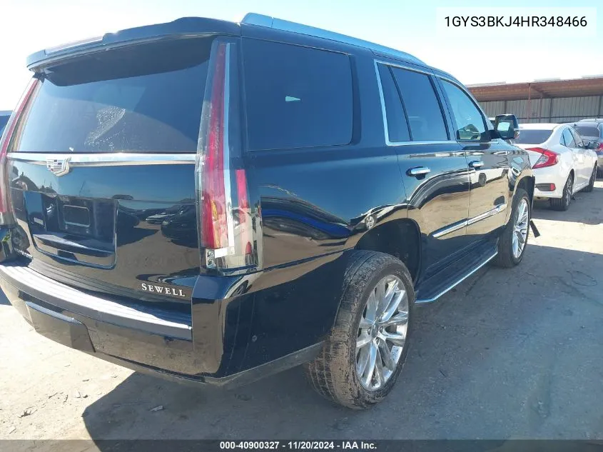 2017 Cadillac Escalade Luxury VIN: 1GYS3BKJ4HR348466 Lot: 40900327