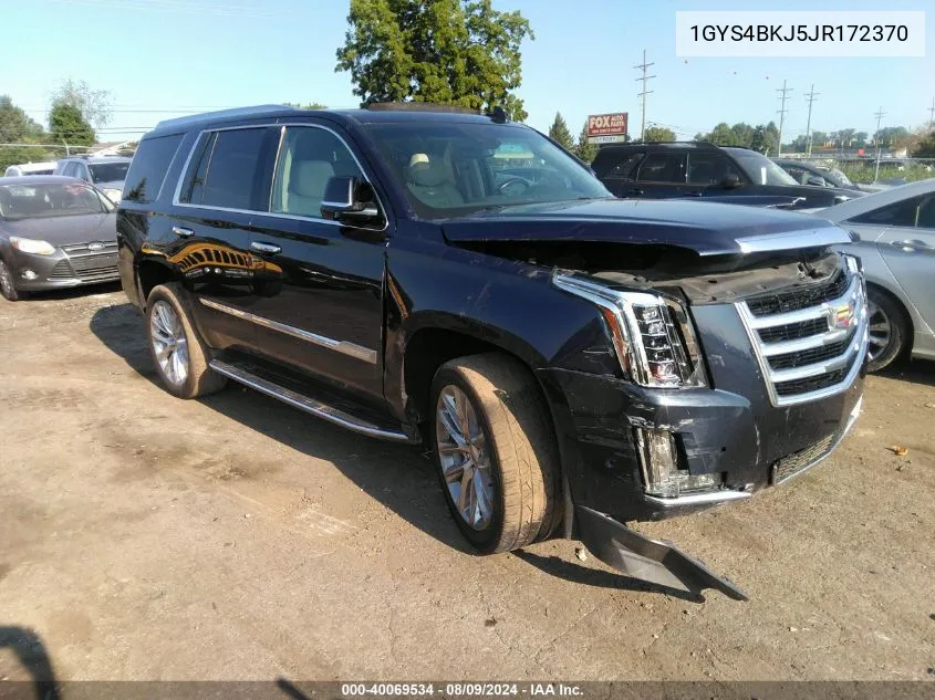 2018 Cadillac Escalade Luxury VIN: 1GYS4BKJ5JR172370 Lot: 40069534