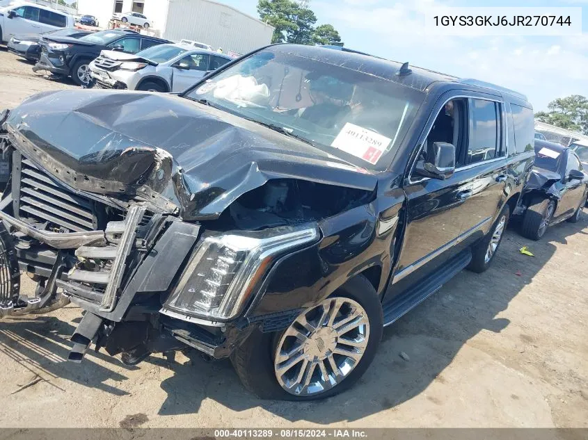 1GYS3GKJ6JR270744 2018 Cadillac Escalade Esv Standard