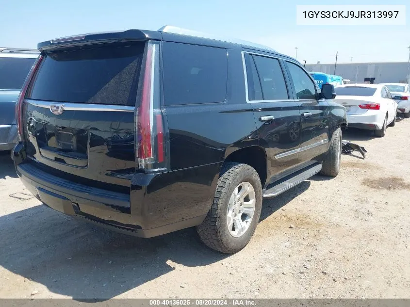 2018 Cadillac Escalade Premium Luxury VIN: 1GYS3CKJ9JR313997 Lot: 40136025