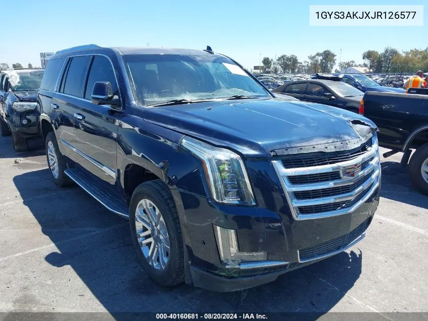 2018 Cadillac Escalade Standard VIN: 1GYS3AKJXJR126577 Lot: 40160681