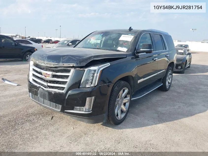 1GYS4BKJ9JR281754 2018 Cadillac Escalade Luxury