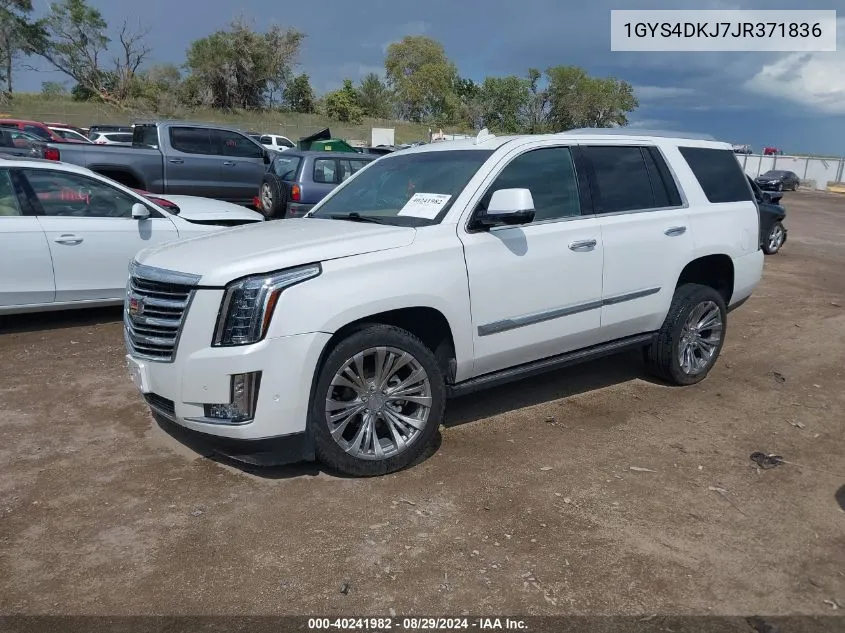 2018 Cadillac Escalade Platinum VIN: 1GYS4DKJ7JR371836 Lot: 40241982