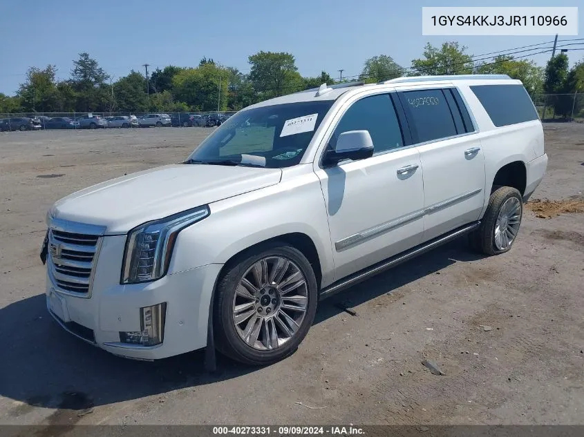 1GYS4KKJ3JR110966 2018 Cadillac Escalade Esv Platinum