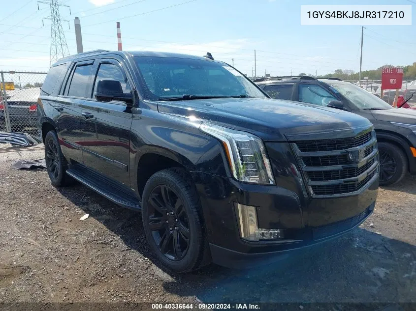 2018 Cadillac Escalade Luxury VIN: 1GYS4BKJ8JR317210 Lot: 40336644