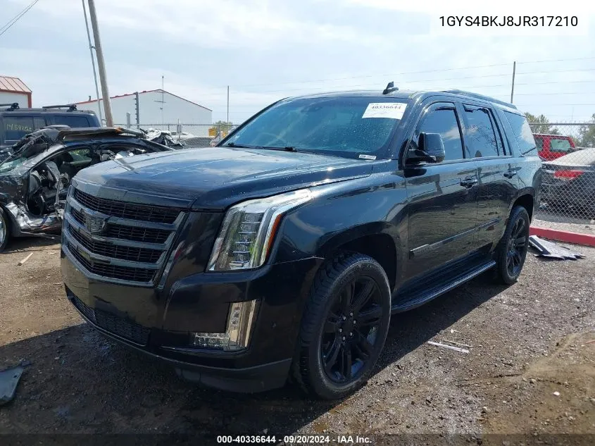 1GYS4BKJ8JR317210 2018 Cadillac Escalade Luxury