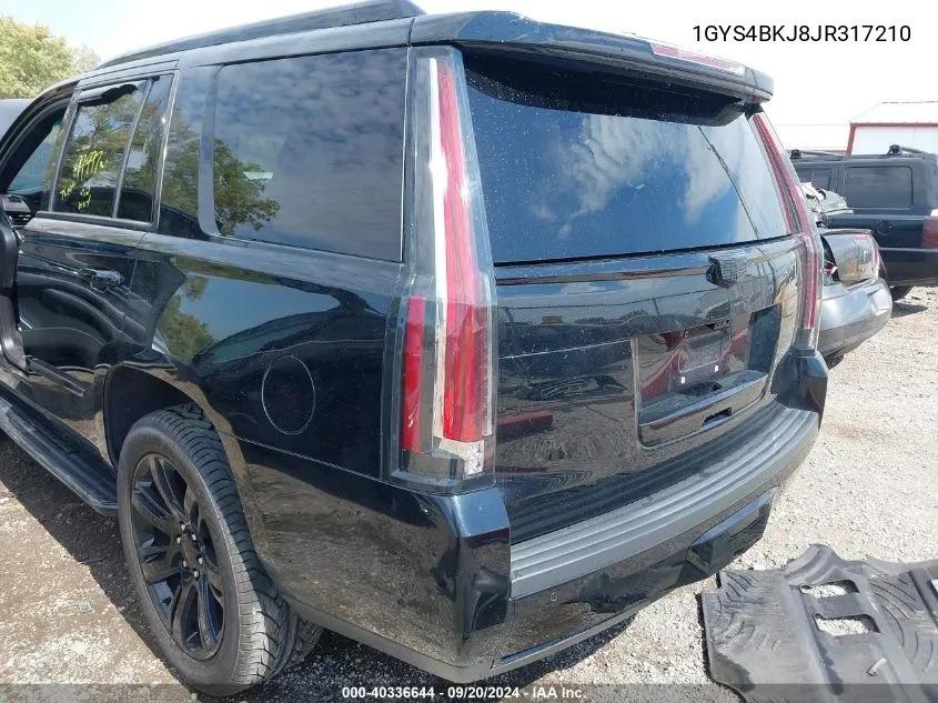 1GYS4BKJ8JR317210 2018 Cadillac Escalade Luxury