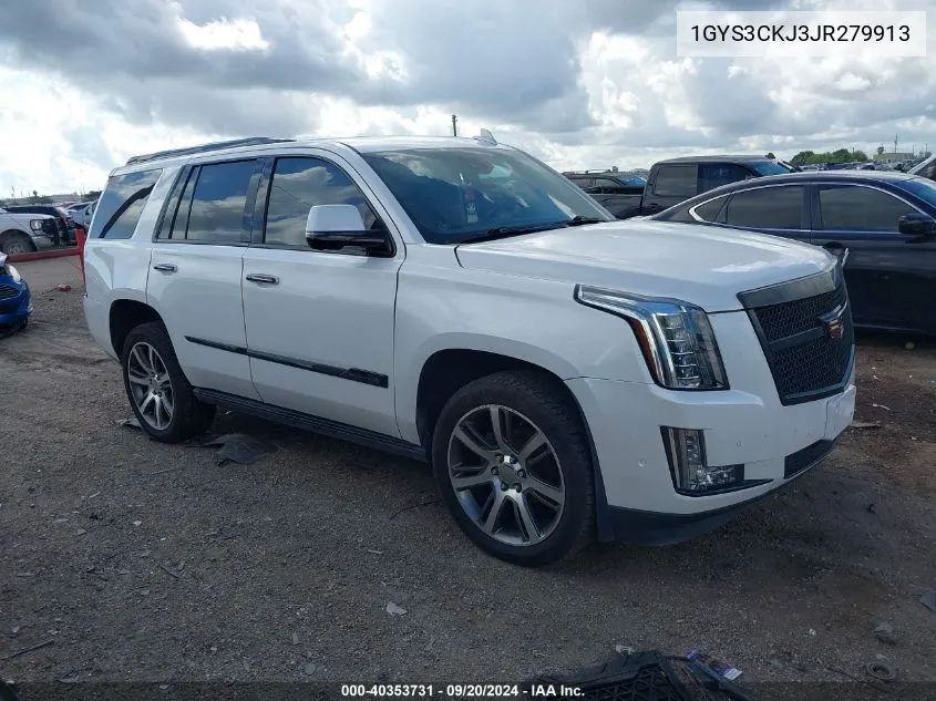 1GYS3CKJ3JR279913 2018 Cadillac Escalade Premium Luxury