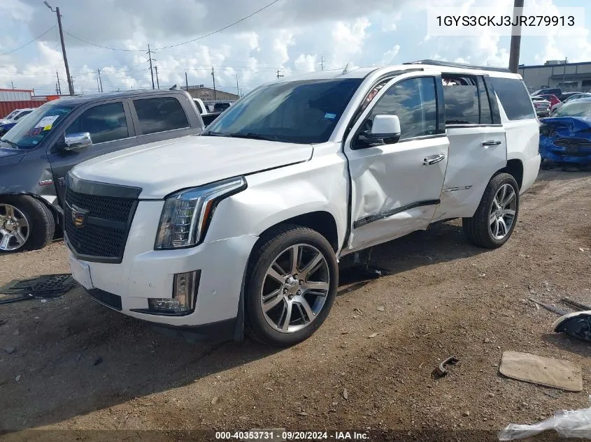 1GYS3CKJ3JR279913 2018 Cadillac Escalade Premium Luxury