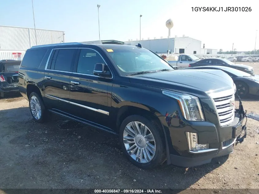 1GYS4KKJ1JR301026 2018 Cadillac Escalade Esv Platinum