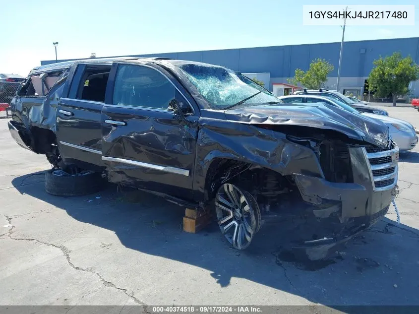 2018 Cadillac Escalade Esv Luxury VIN: 1GYS4HKJ4JR217480 Lot: 40374518