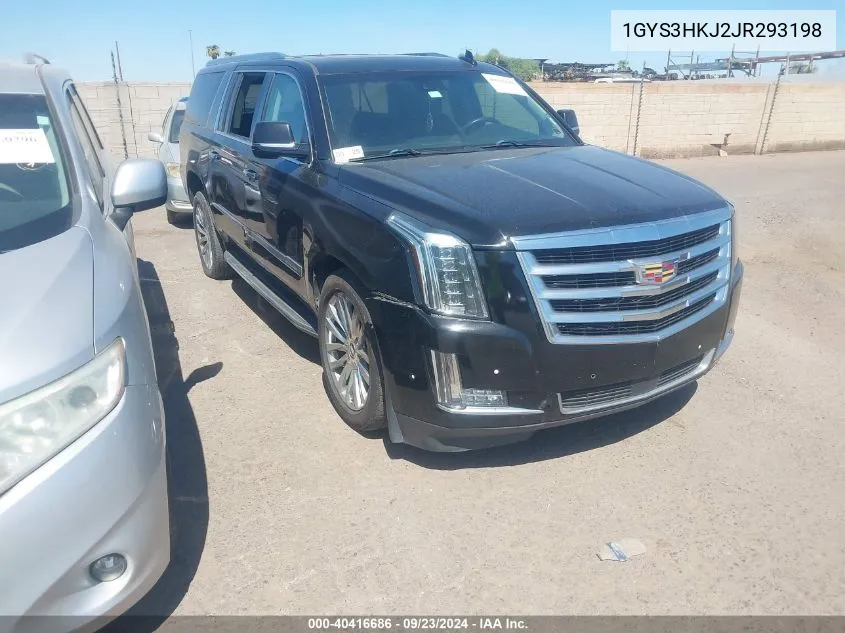 1GYS3HKJ2JR293198 2018 Cadillac Escalade Esv Luxury