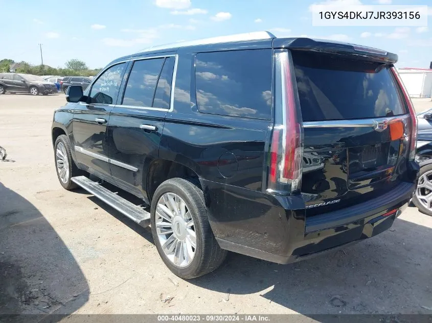 2018 Cadillac Escalade Platinum VIN: 1GYS4DKJ7JR393156 Lot: 40480023