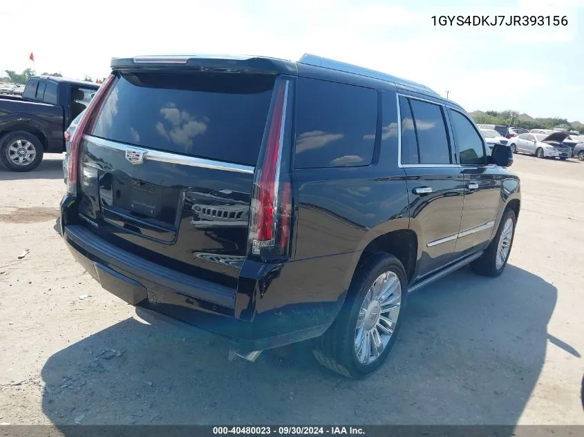 1GYS4DKJ7JR393156 2018 Cadillac Escalade Platinum