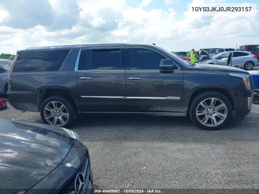 1GYS3JKJ0JR293157 2018 Cadillac Escalade Esv Premium Luxury