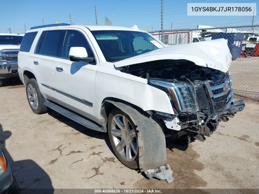 2018 Cadillac Escalade Luxury VIN: 1GYS4BKJ7JR178056 Lot: 40565826