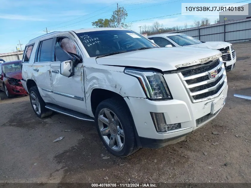 2018 Cadillac Escalade Luxury VIN: 1GYS3BKJ7JR140183 Lot: 40769705