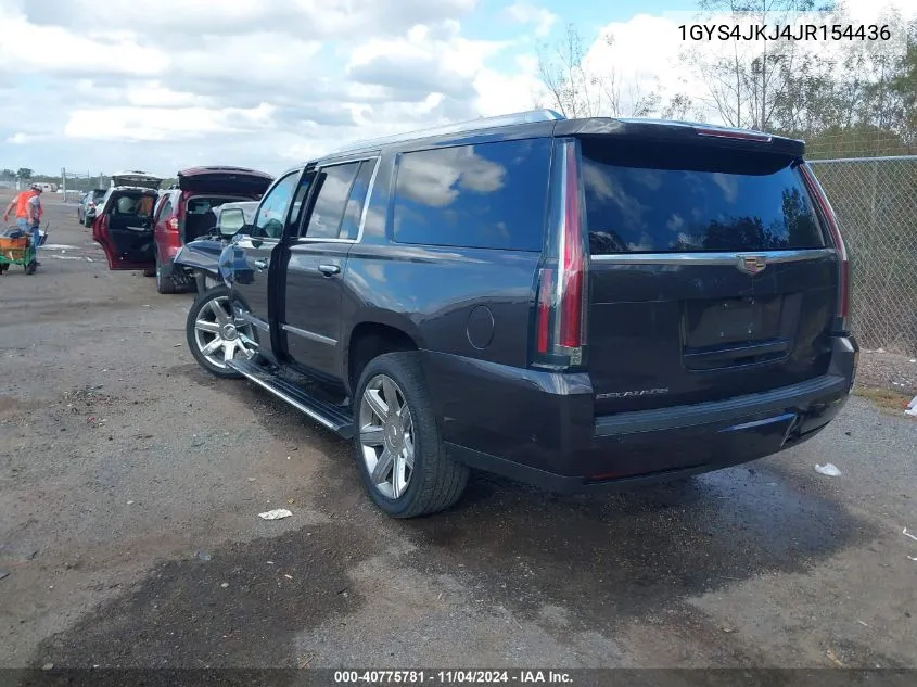 2018 Cadillac Escalade Esv Premium Luxury VIN: 1GYS4JKJ4JR154436 Lot: 40775781