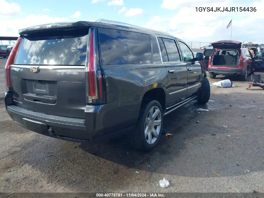 2018 Cadillac Escalade Esv Premium Luxury VIN: 1GYS4JKJ4JR154436 Lot: 40775781