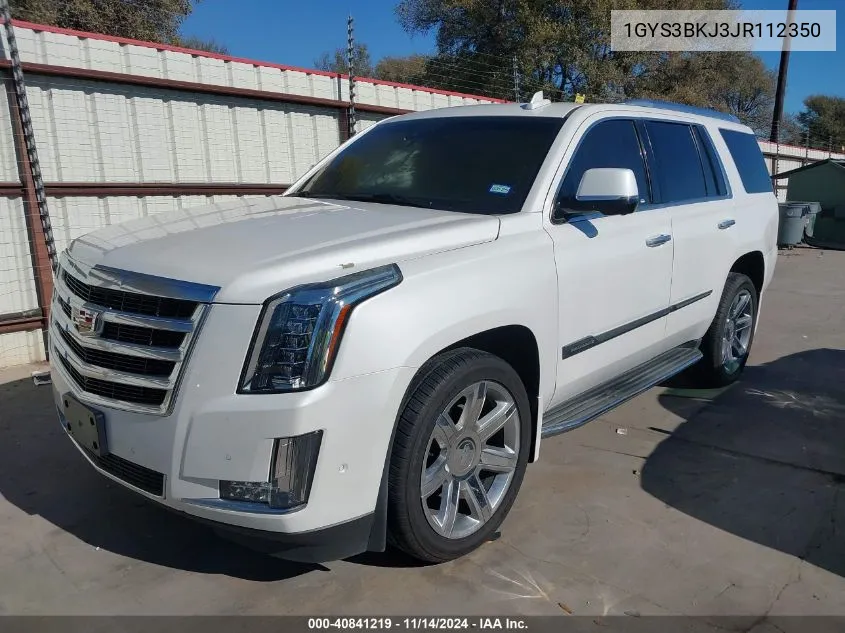 2018 Cadillac Escalade Luxury VIN: 1GYS3BKJ3JR112350 Lot: 40841219